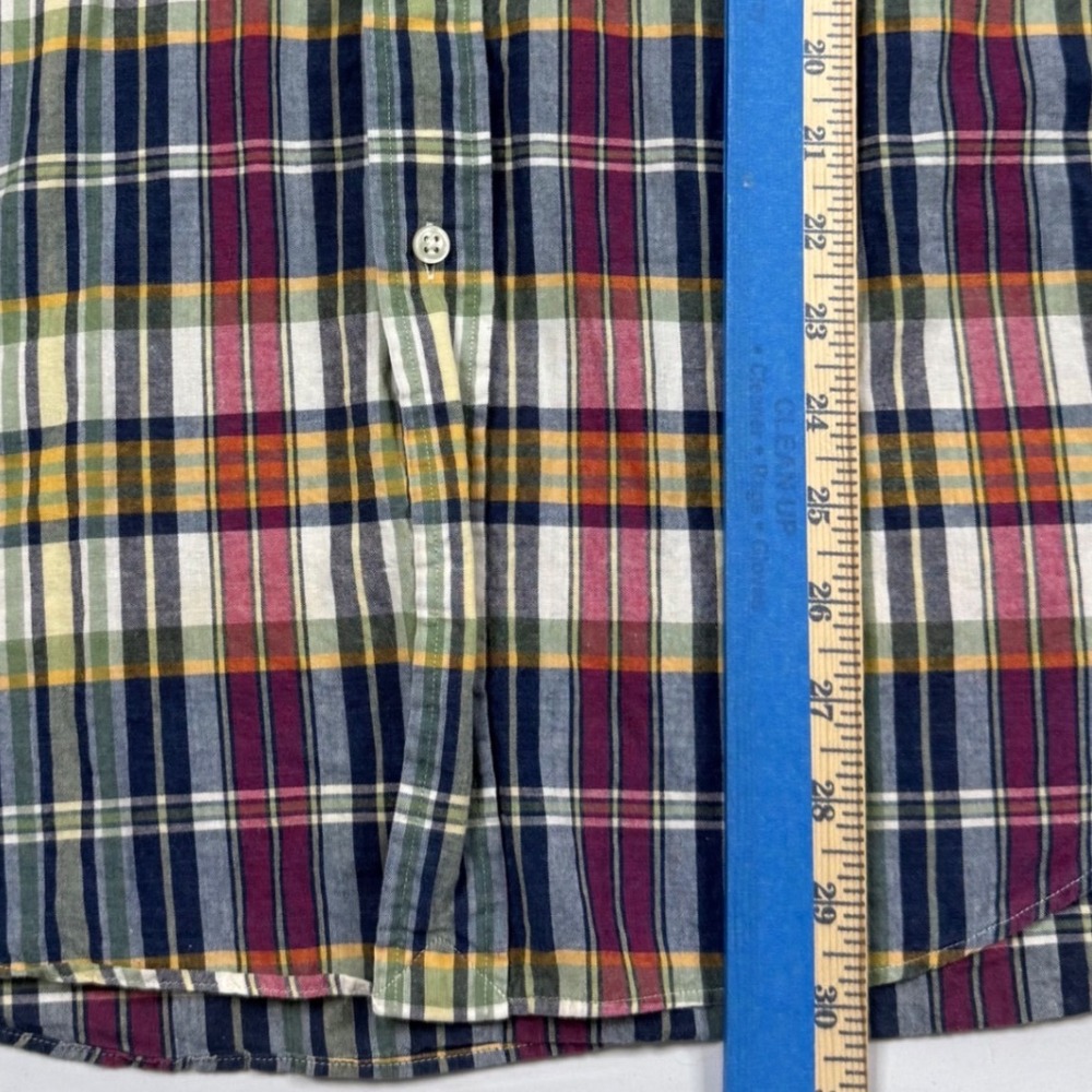 Ralph Lauren Button Down Shirt Mens XL Multi Color Plaid Classic Fit Short Slv - Picture 8 of 9